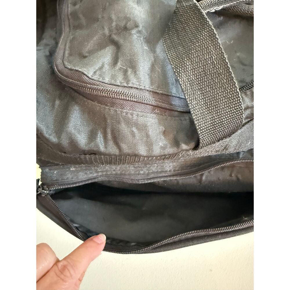 Vintage 90s TYR H20 Max Swim Fitness Duffle Bag Athlete Travel Gym Bag Black - Picture 6 of 16